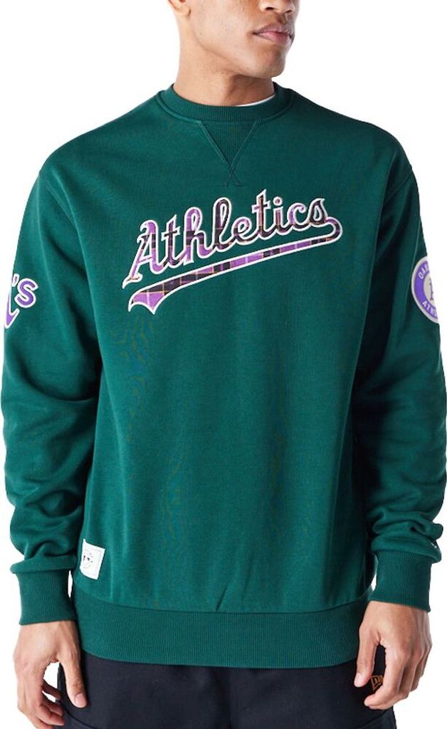 New Era Fleece Pullover - TARTAN Oakland Athletics - S