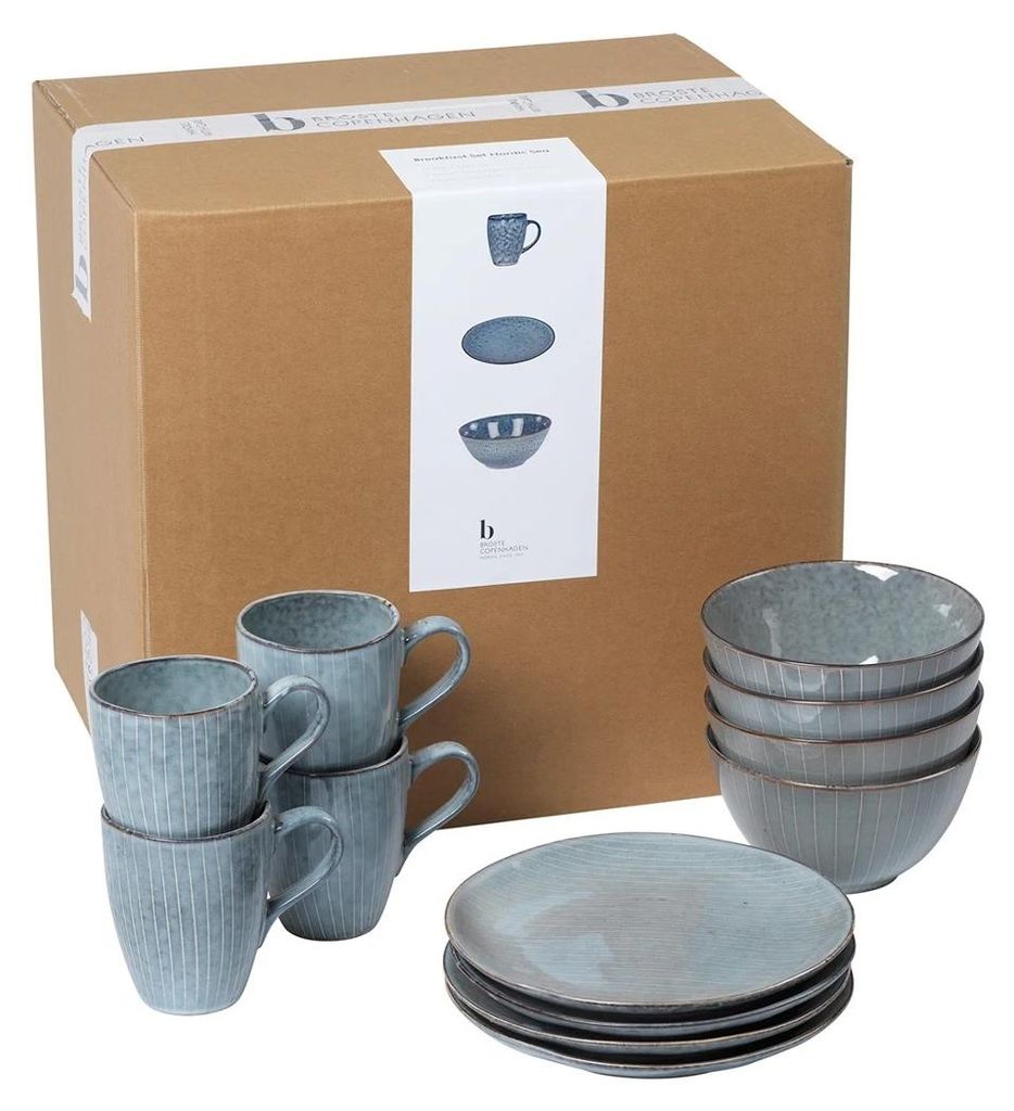 Broste Copenhagen Copenhagen NORDIC SEA Frühstücksset 12tlg Produktbild 
