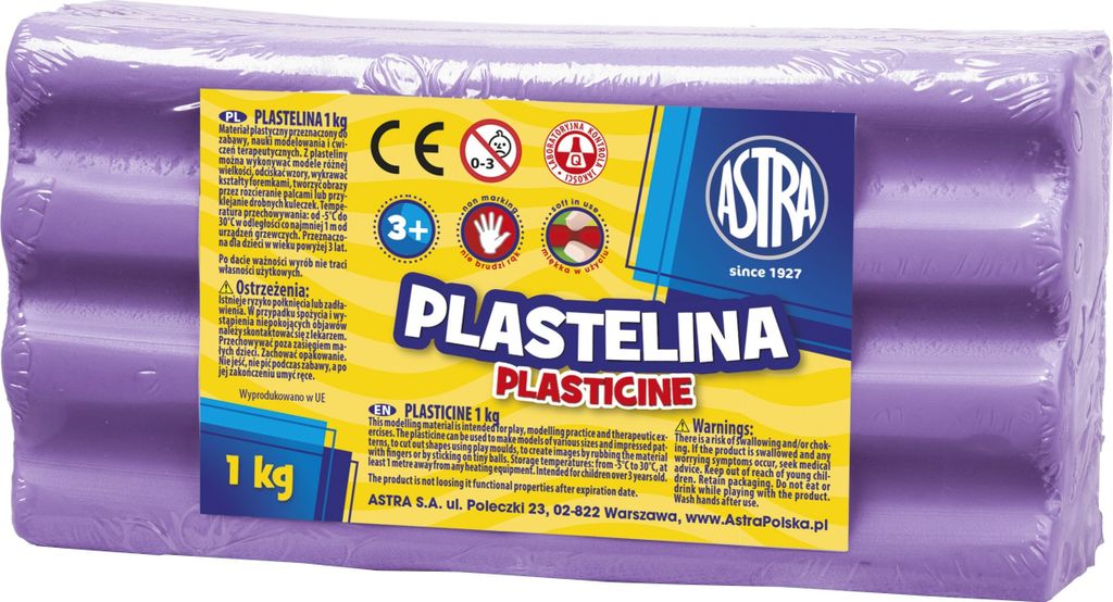 ASTRA Knetmasse 1kg Lila Hell, 303111011