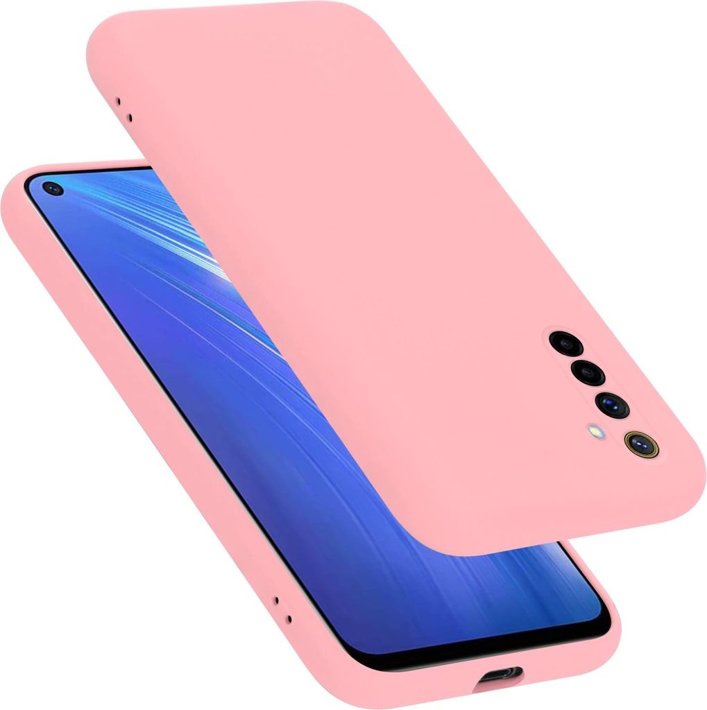 Cadorabo Schutzhülle für Realme 6 4G / 6s Hülle in Rosa Handyhülle Case Cover TPU Etui