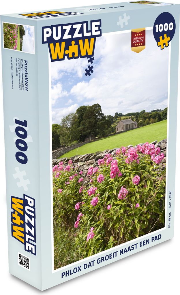 MuchoWow Puzzle 1000 Teile Phlox wächst neben einem Weg - Spielzeug - Alt und Jung - Spiele - Puzzeln