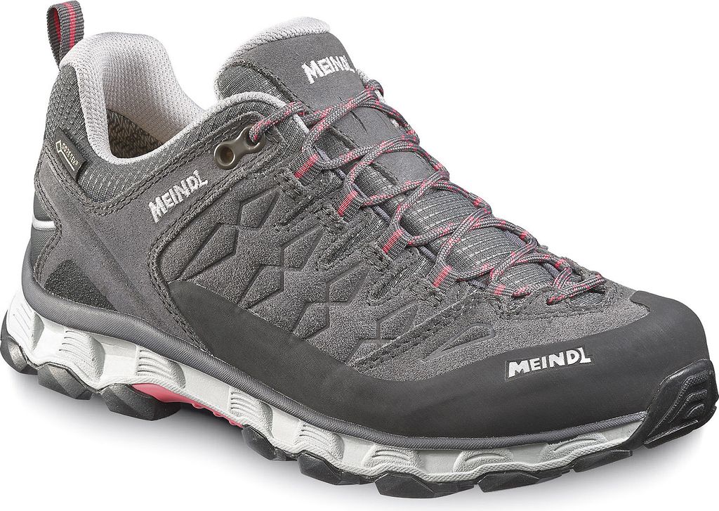 Meindl Damen Lite Trail GTX Wanderhalbschuh steingrau/rosé 37