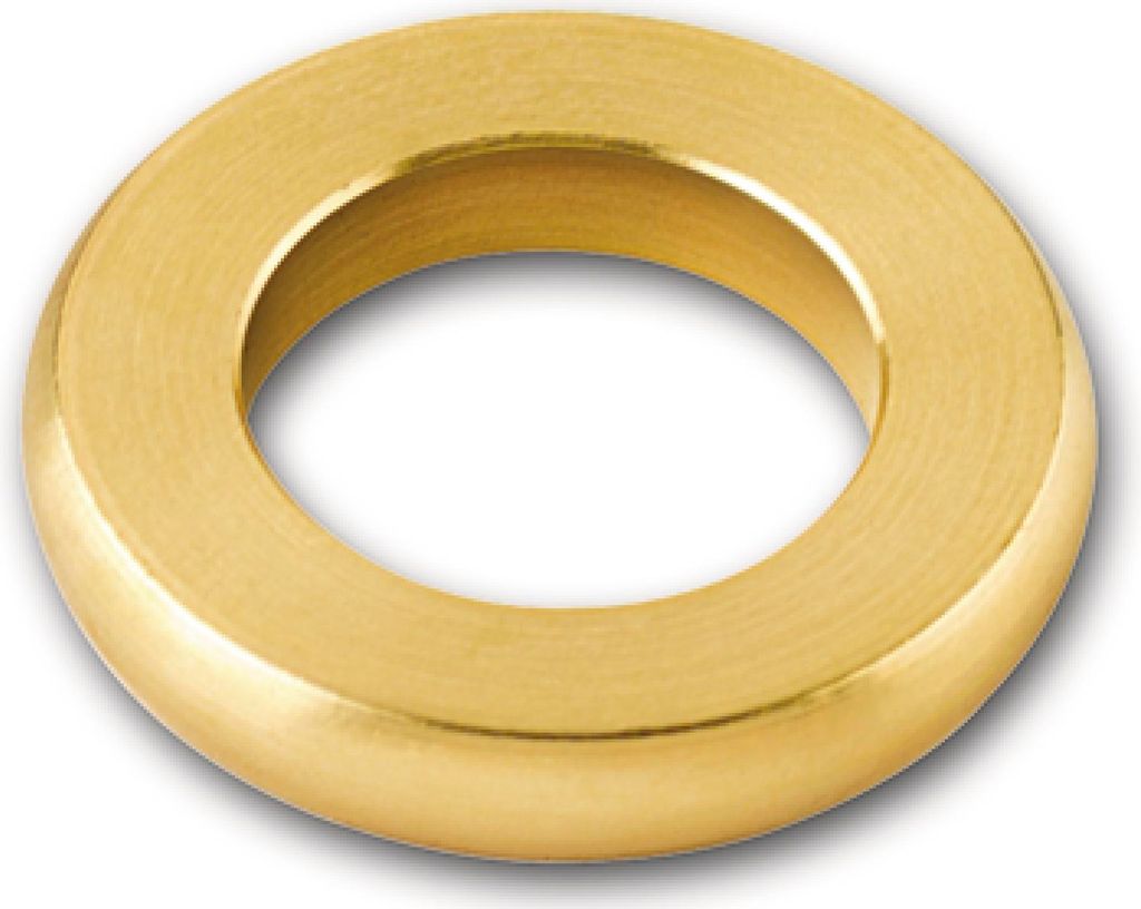 Laufring für Konstruktionsbänder, f. Stift 16 mm, Außen ø 28 mm, Messing blank