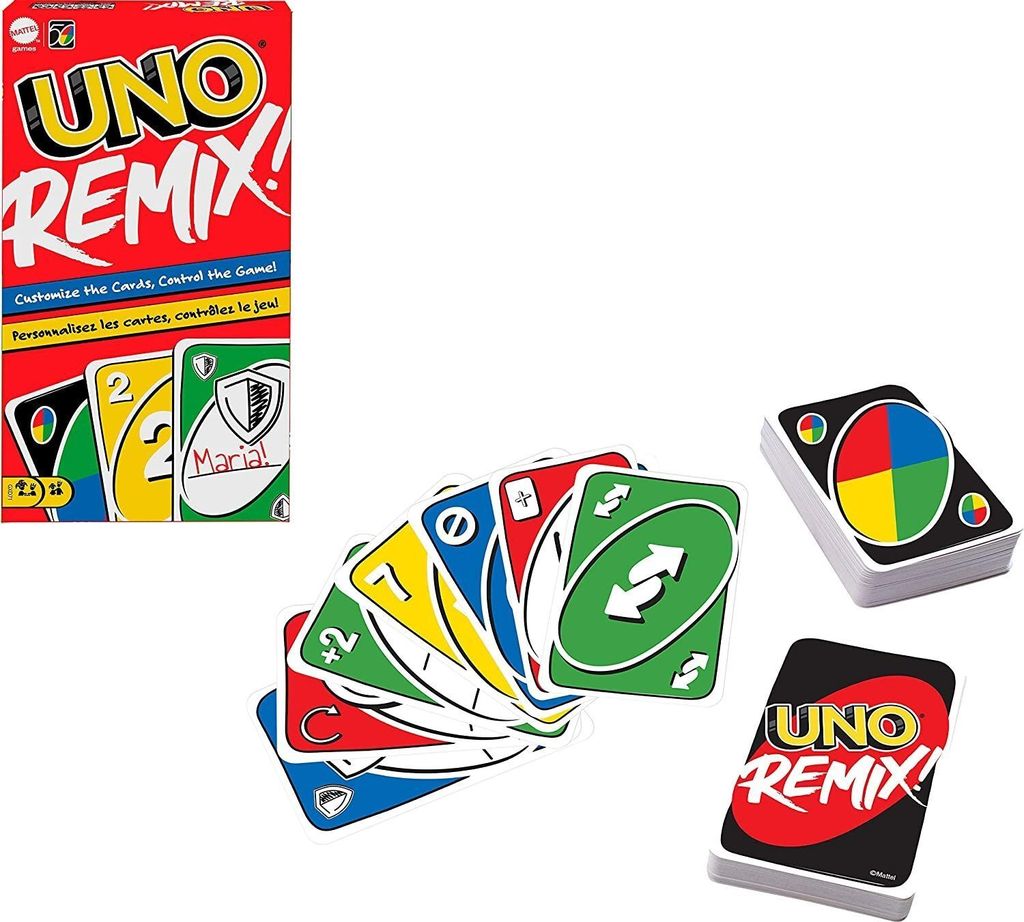 Mattel - UNO Remix jeu de cartes jeu de société Image du produit 