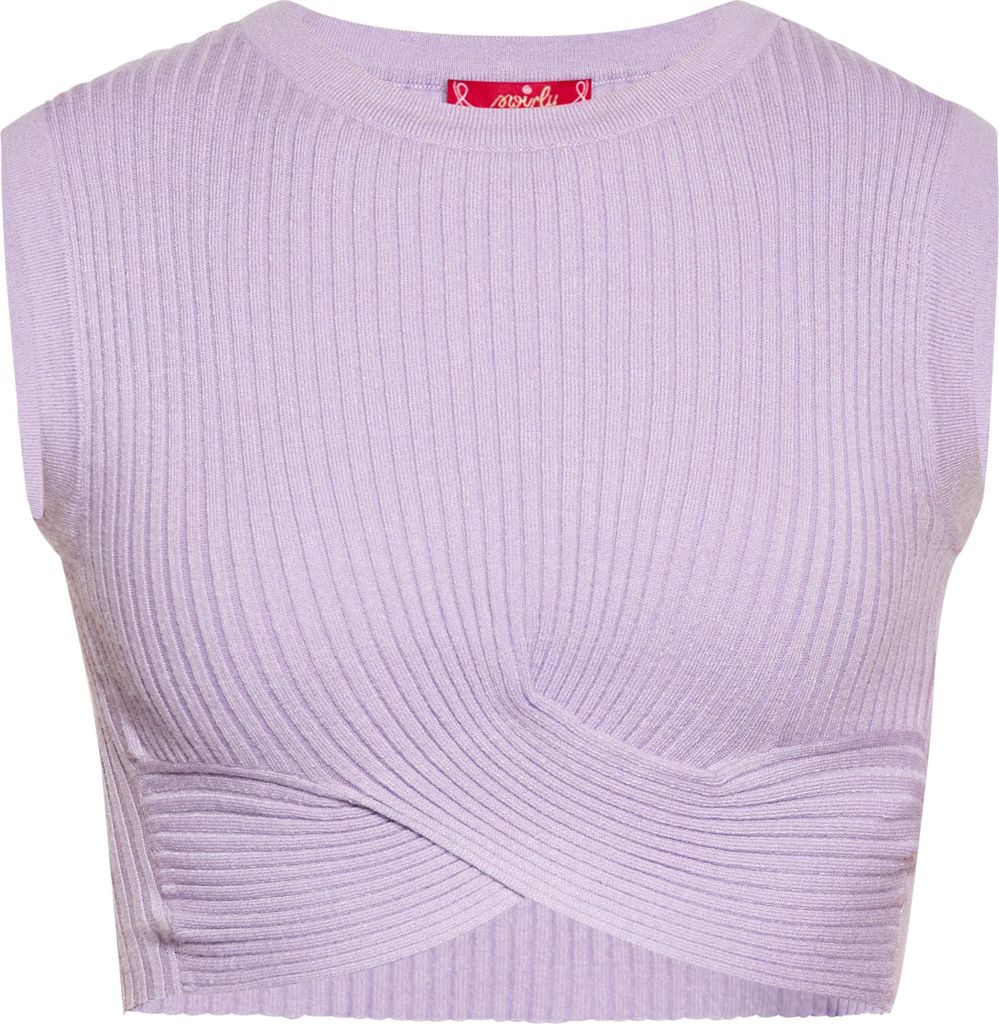 SWIRLY damen kurzes top - lavendel, M
