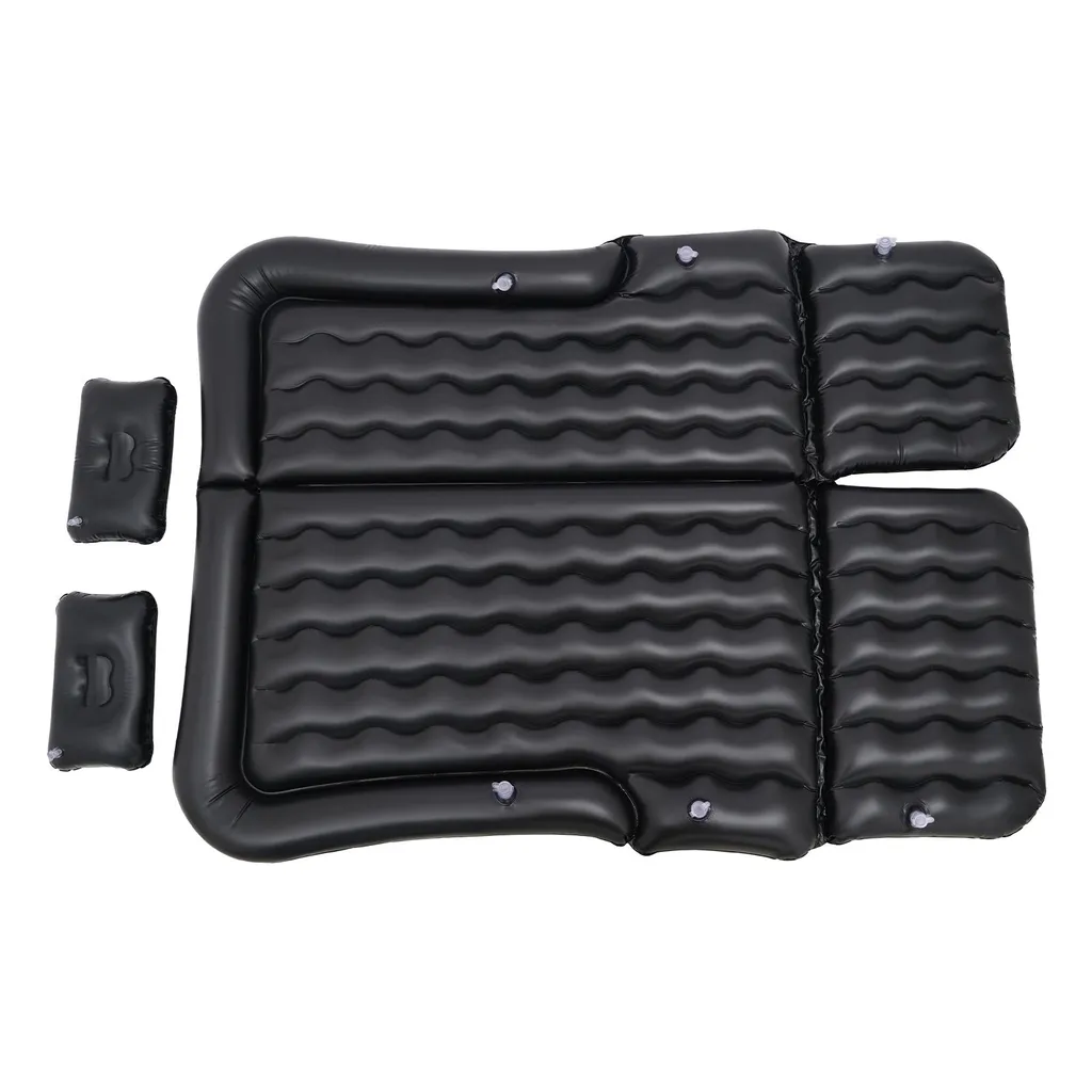 Matelas de voyage gonflable 190cm avec pompe et surface floquée douce