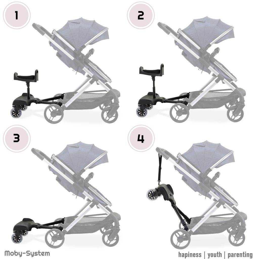 Moby-System BUGGY2GO Prodloužený kočárek s nastavitelným Obrázek produktu 3