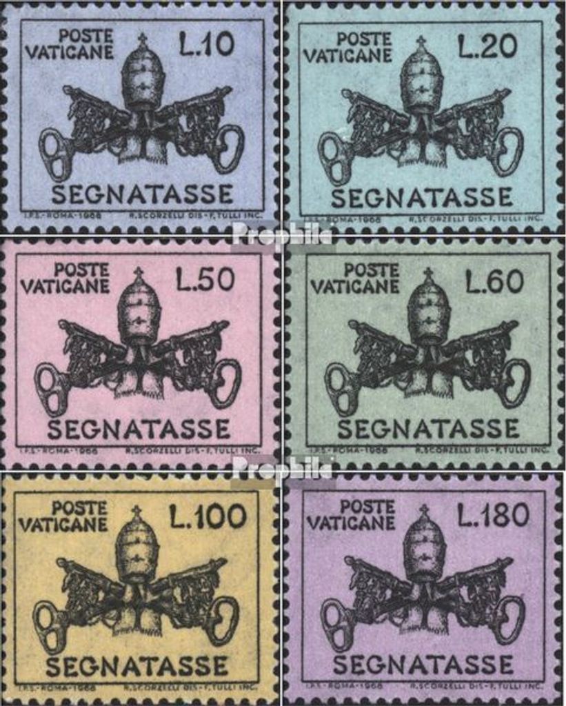Briefmarken Vatikanstadt 1968 Mi P19-P24 (kompl.Ausg.) gestempelt