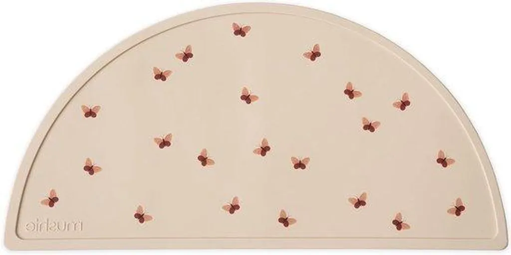 Lot de 4 Sous-assiettes en Silicone Papillon Antidérapantes pour Enfant