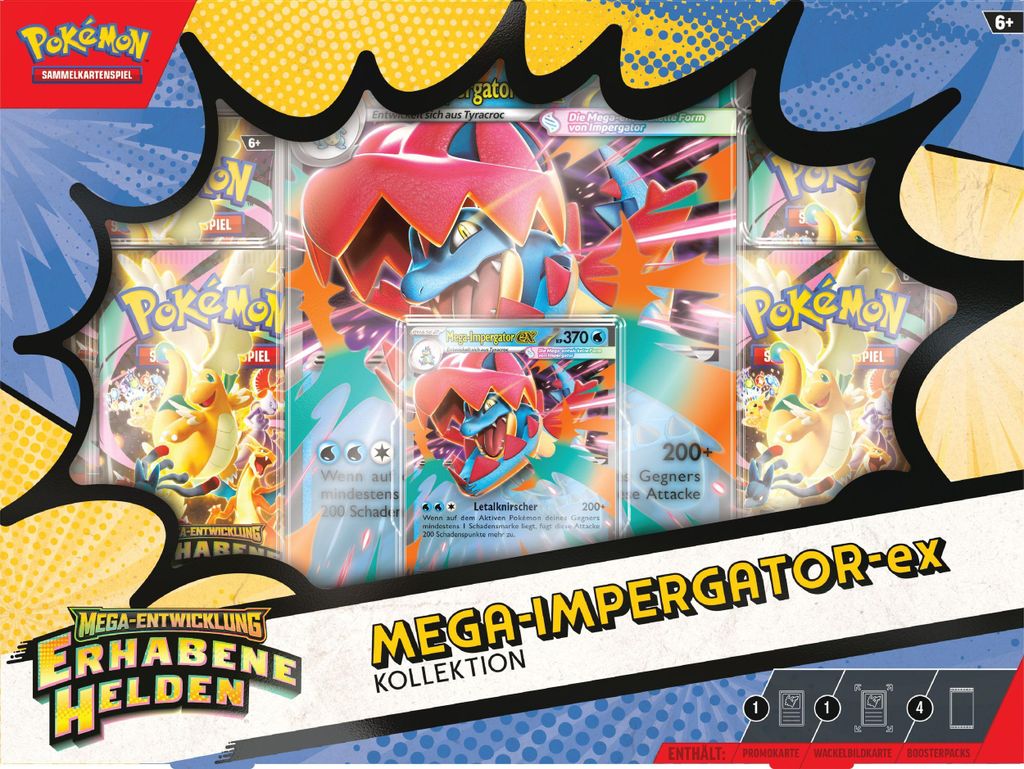 Mega-Impergator Kollektion | Pokemon Sammel-Karten deutsch Produktbild 