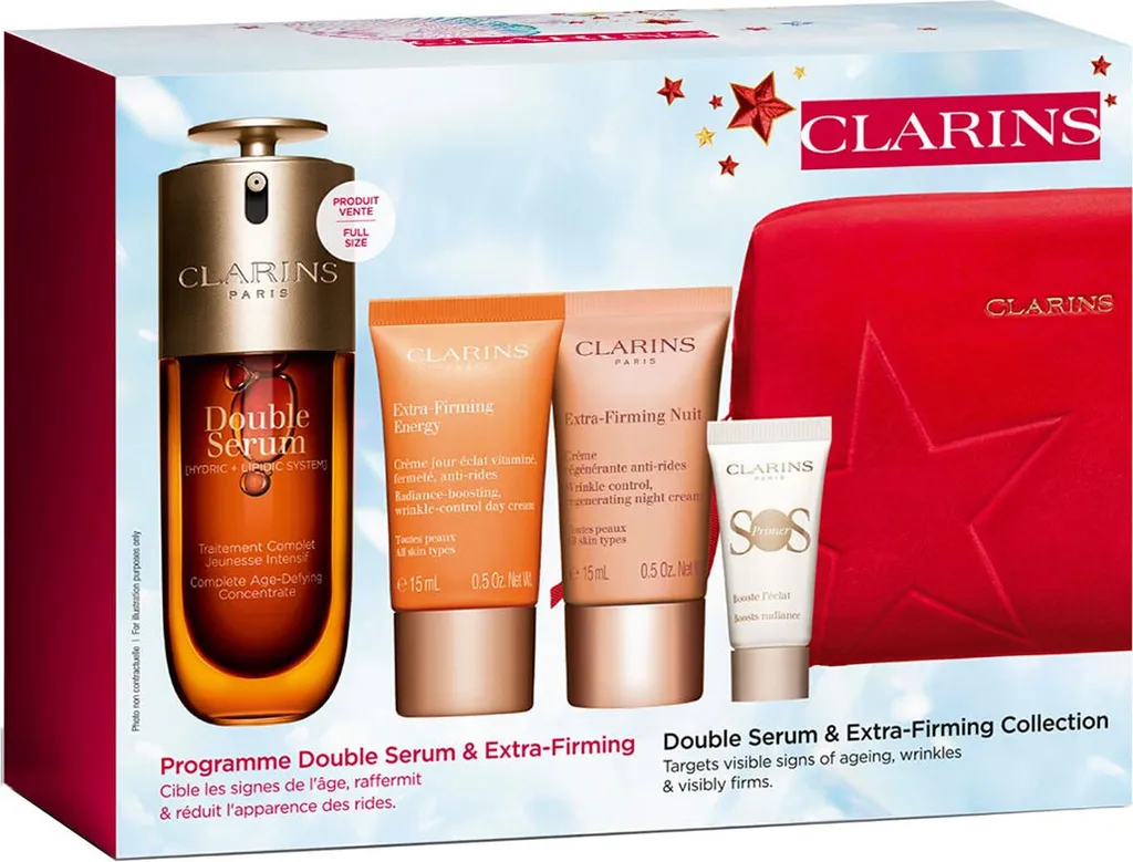 Clarins Double Sérum 50 ml avec 21 Extraits de Plantes - Lot de 5