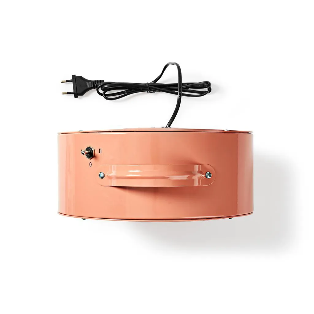 Ventilateur de Table pour Bureau Rose Retro 25cm Nedis 20W Design