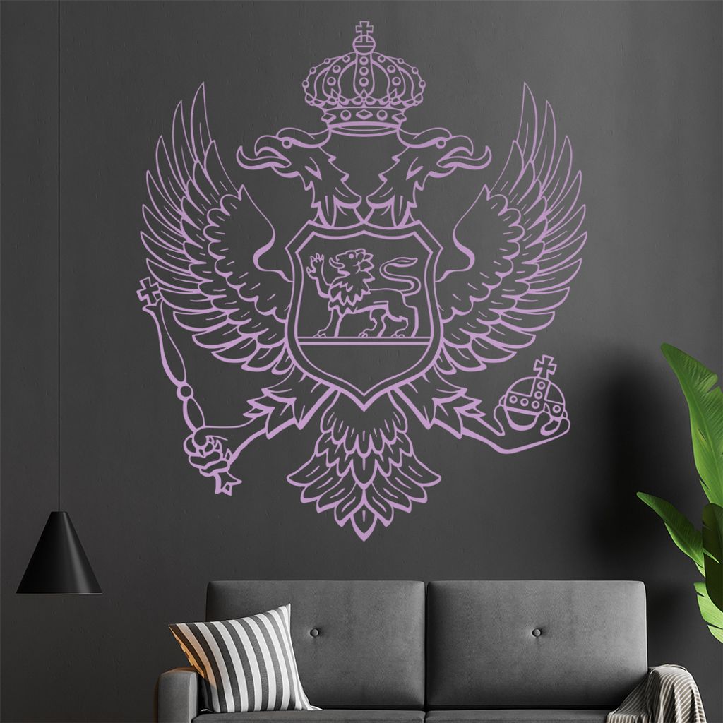 Flagge/Wappen Montes Wandtattoo in 6 Größen - Wandaufkleber Wall Sticker - Dekoration, Küche, Wohnzimmer, Schlafzimmer, Badezimmer