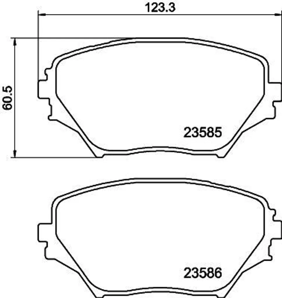 Plaquettes de frein RAV 4 II pour conduite urbaine et route