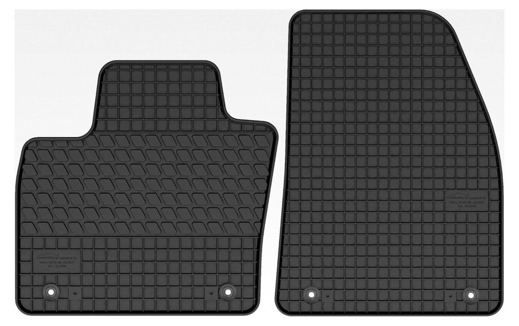 Vordere Gummimatten für Volvo XC40 (ab 2018) 2-teilig - Passgenau