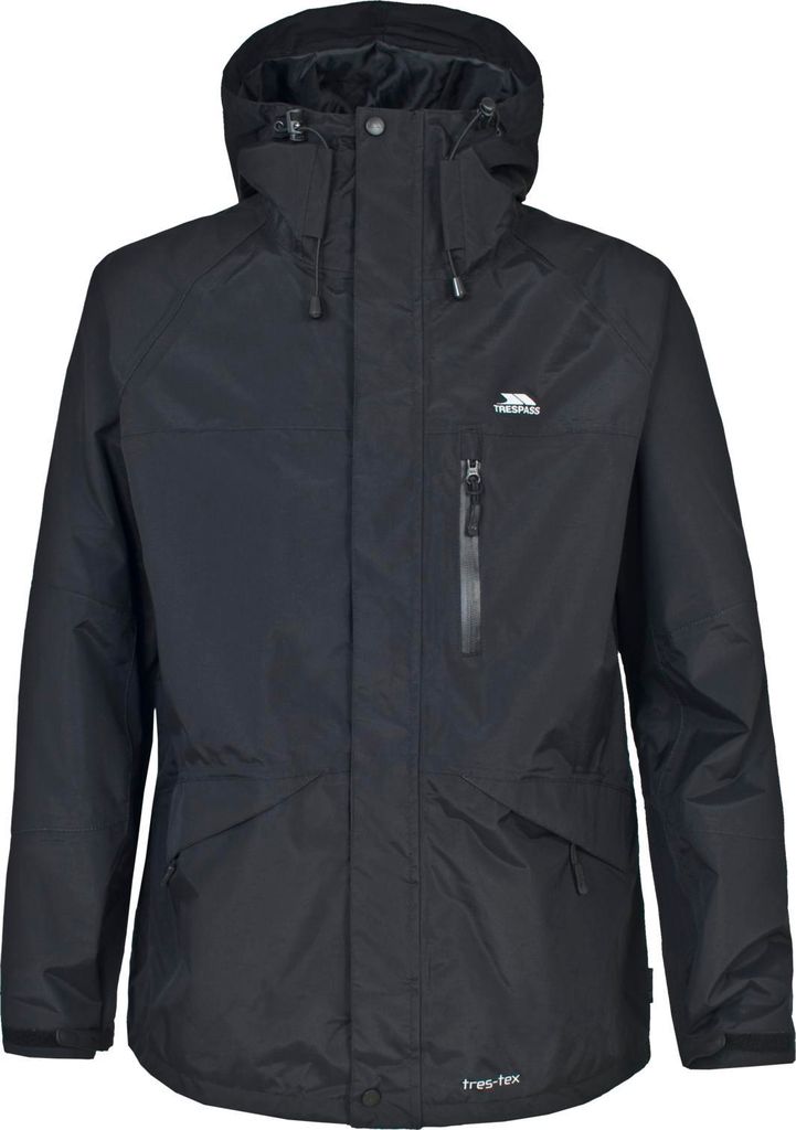 Trespass Corvo Jacke – Herrenjacke Schwarz