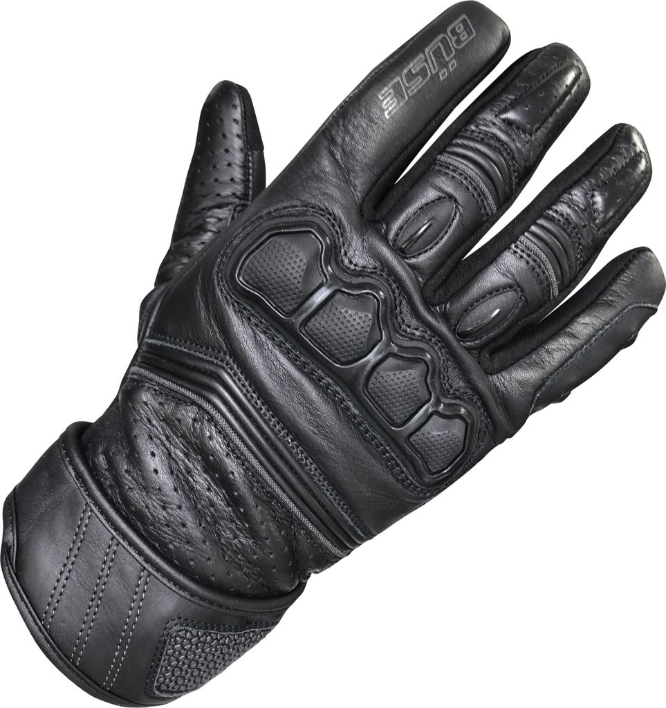 Büse Flash perforierte Motorrad Handschuhe, schwarz, 12