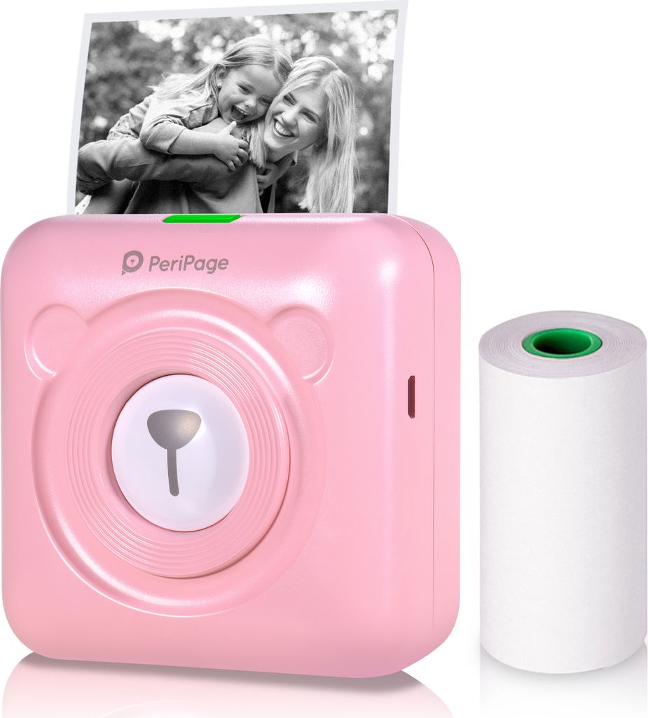 A6 Mini-Taschendrucker HD 304DPI Wireless BT Thermodrucker Bild Fotoetikett Memo Notizen Journal Belegpapier Sofortdruckeraufkleber AR-Fotofunktion...