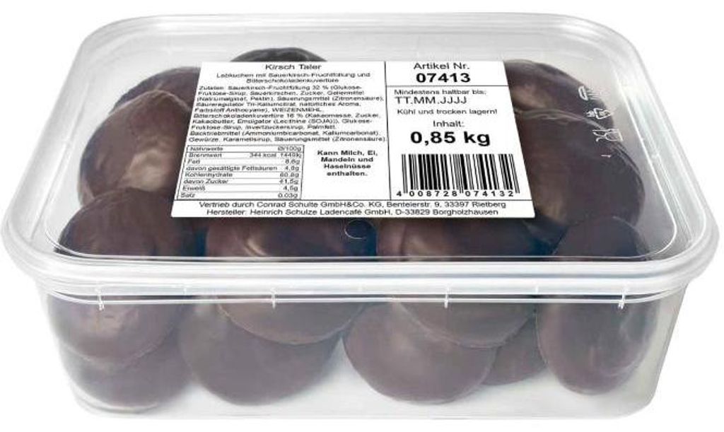 Schulte Lebkuchen Kirsch Taler 850g Produktbild 