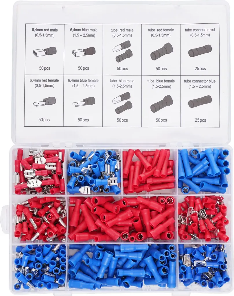 Kraft&Dele KD10492 set de connecteurs électriques pour voitures 450pcs