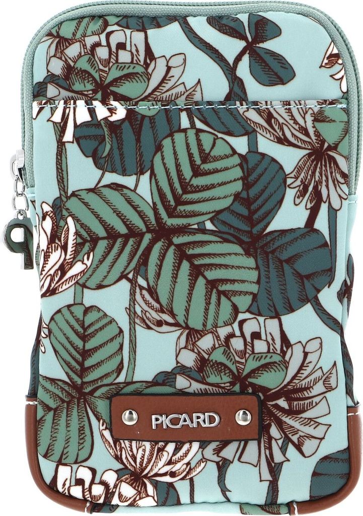 PICARD Handytasche Umhängetasche Sonja Mobile Phone Pocket Flowerbed türkis