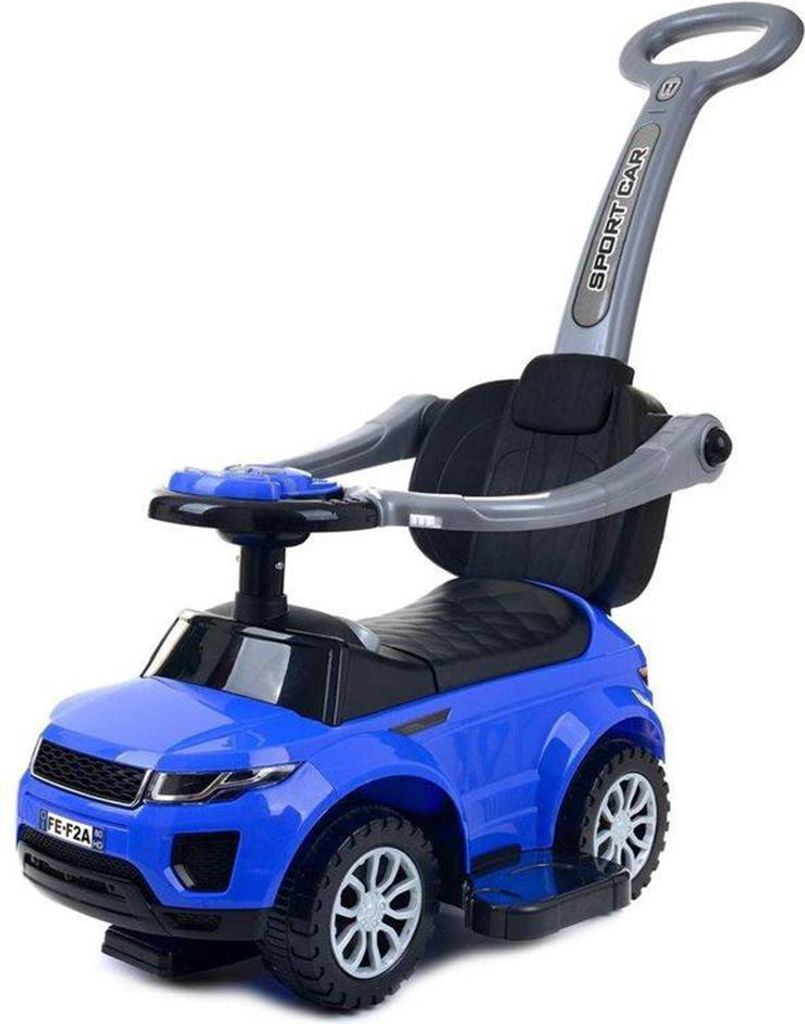 Billy Lauflernwagen mit Schiebestange Mora Blau