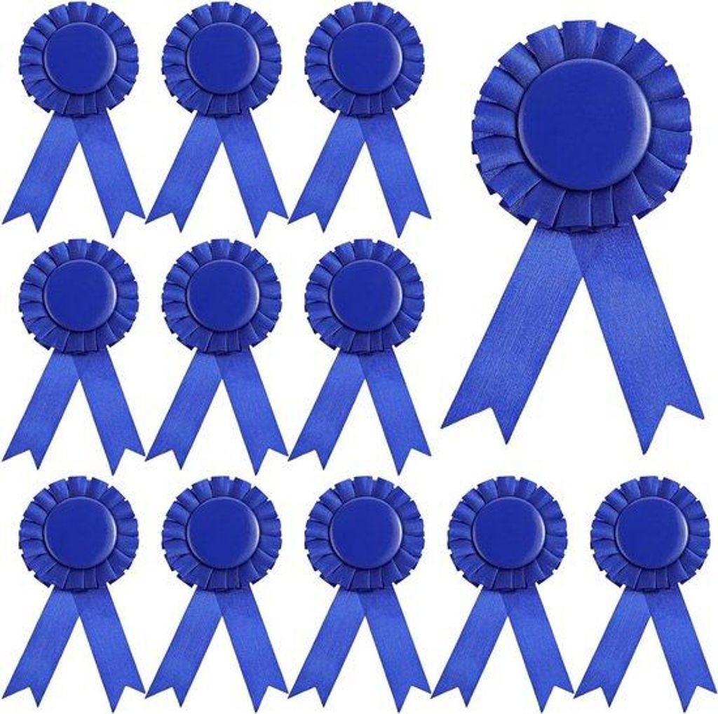 Medaillenset für Gewinner 1.-3. Platz - weiße Medaillenbänder für Sportveranstaltungen, Klassenzimmer und Talentshows - Selbstklebend