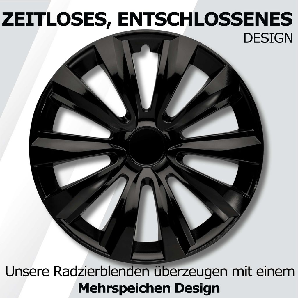Radkappen 16 Zoll Schwarz Matt Erstausrüster Quali Produktbild-Vorschau 2