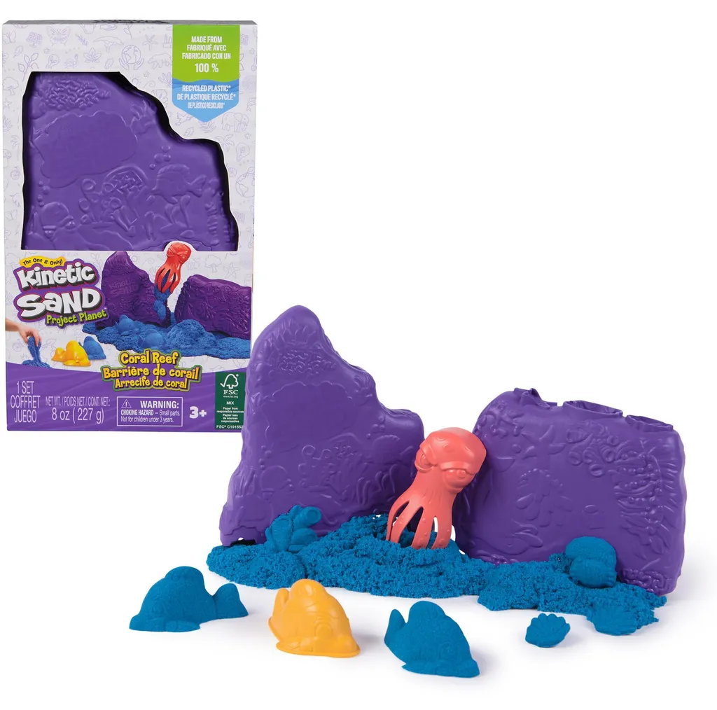 Kinetic Sand Coral Reef Hideout : Sable Cinétique Corail Taille Unique