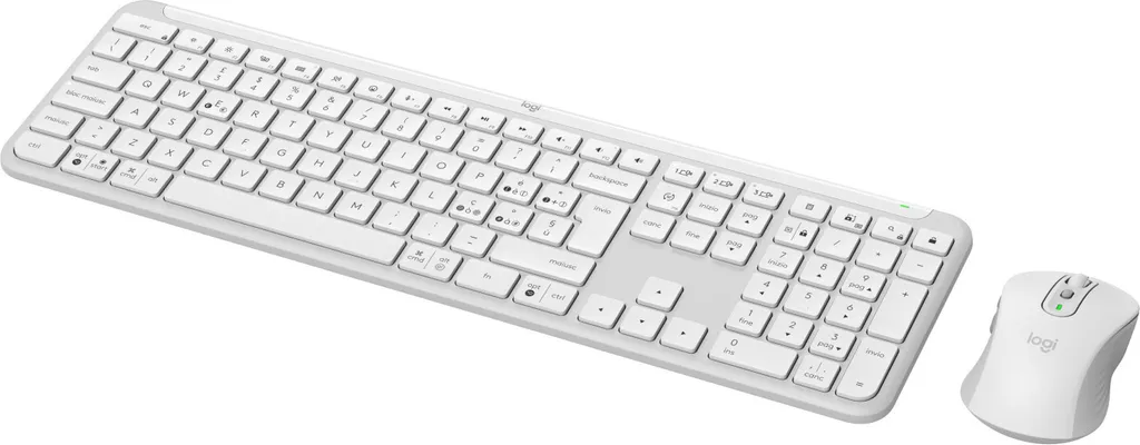 Logitech Signature Slim Combo MK950 - Ensemble Clavier et Souris Blanc
