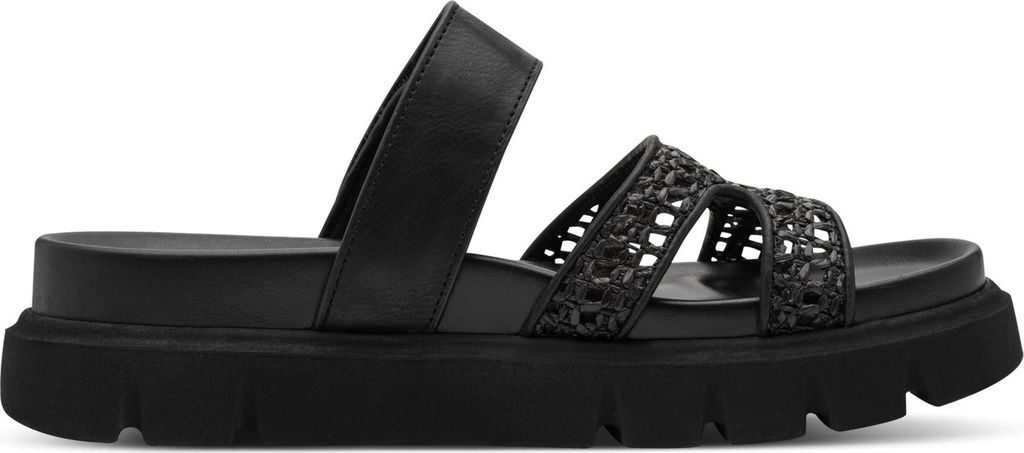 Tamaris Damen Pantolette mit Plateau und Keilabsatz Produktbild 