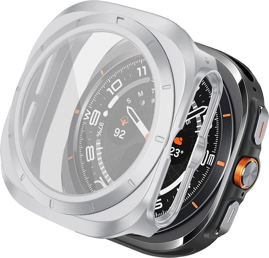 imoshion Full Cover Hard Case Samsung Galaxy Watch Ultra (2024/2025) - Silber