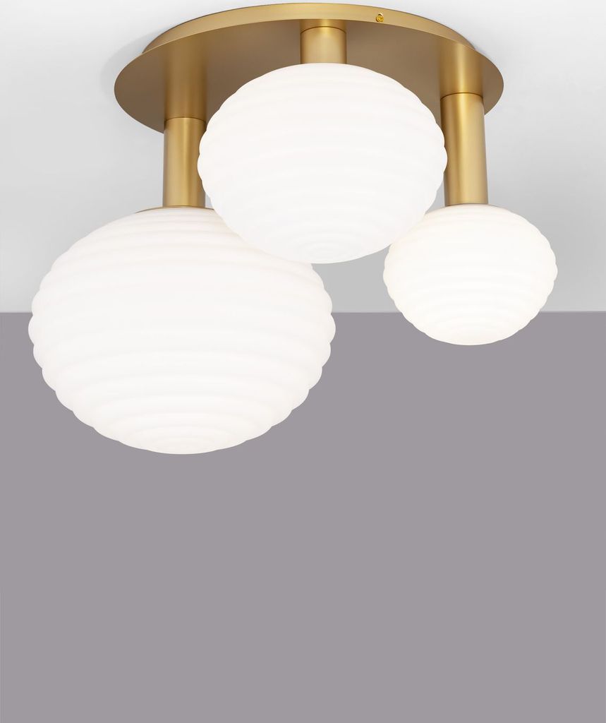 Nova Luce ALLEN Deckenleuchte E27 3-fach Gold 53,5x48x39cm dimmbar 9028848