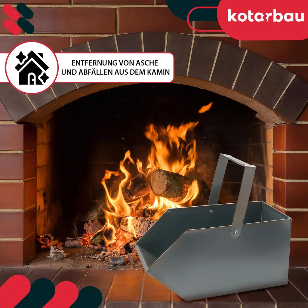 KOTARBAU Cassetta per la cenere Cassetta per il carbone Bricchetti Legno Coke Contenitore per la cenere Barbecue Accessori Cassetta per la cenere Cassetta per il carbone Scivolo per il carbone Rimozione Raffreddamento Stoccaggio - 4