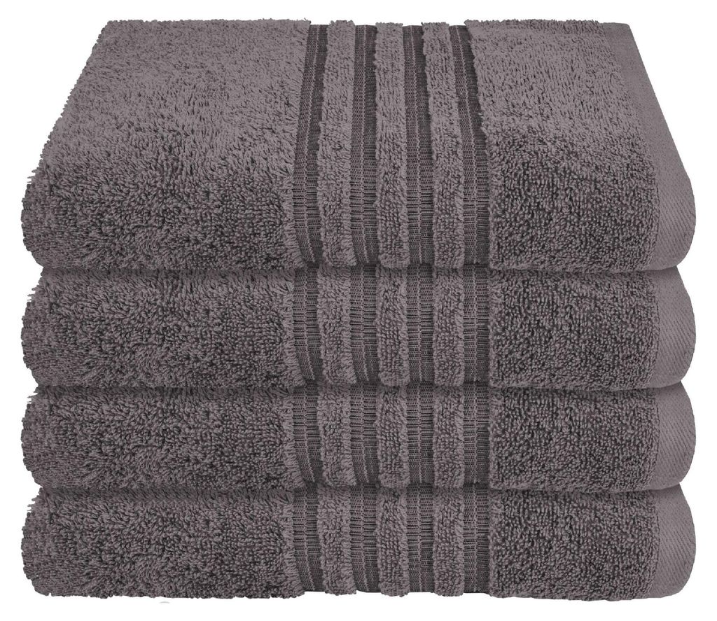 SCHIESSER Handtuchset Milano | Einfarbig | 4-teilig | 100% Produktbild 