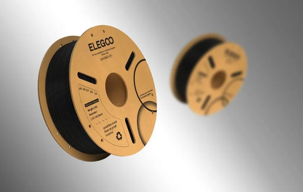 Filament PLA+ Noir ELEGOO 1kg pour Prototypes et Objets 3D Fonctionnels