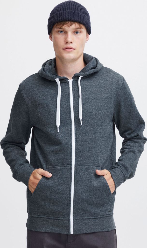 SOLID SDOlli Zip-Hood Herren Sweatjacke Kapuzenjacke Hoodie mit Kapuze Kordelzug Reißverschluss Kängurutasche Regular fit