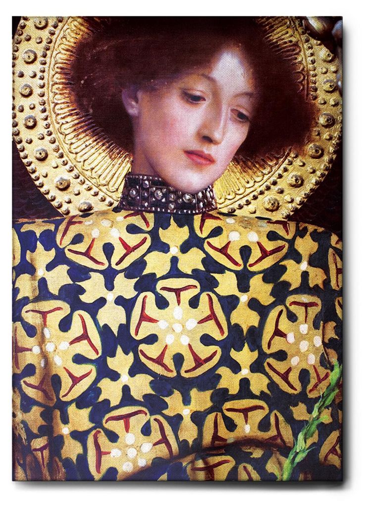 Giallobus - Der Heilige - Gustav Klimt - 50L x 70W cm - Bild - Leinwand mit Standardrahmen