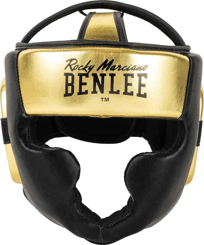Casque de boxe confortable BLANCE BenLee antichoc Noir et Or L/XL