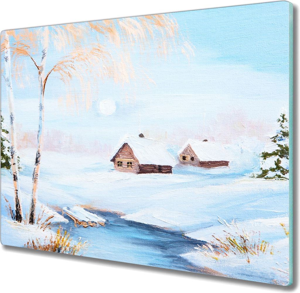 Coloray Hackbrett Herdabdeckplatte 60x52 cm Küchenbrett Kochplattenabdeckung Schneidebrett - Winterschneebaumhaus