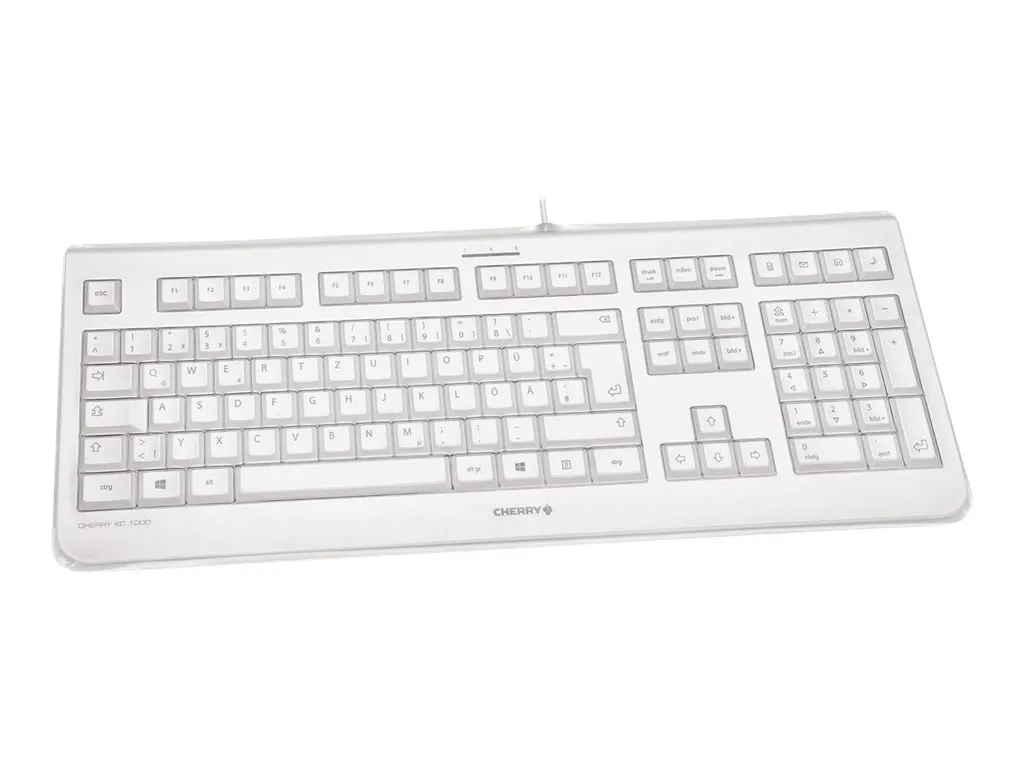 Clavier Cherry KC-1068 ultra résistant blanc gris JK-1068DE-0 USB