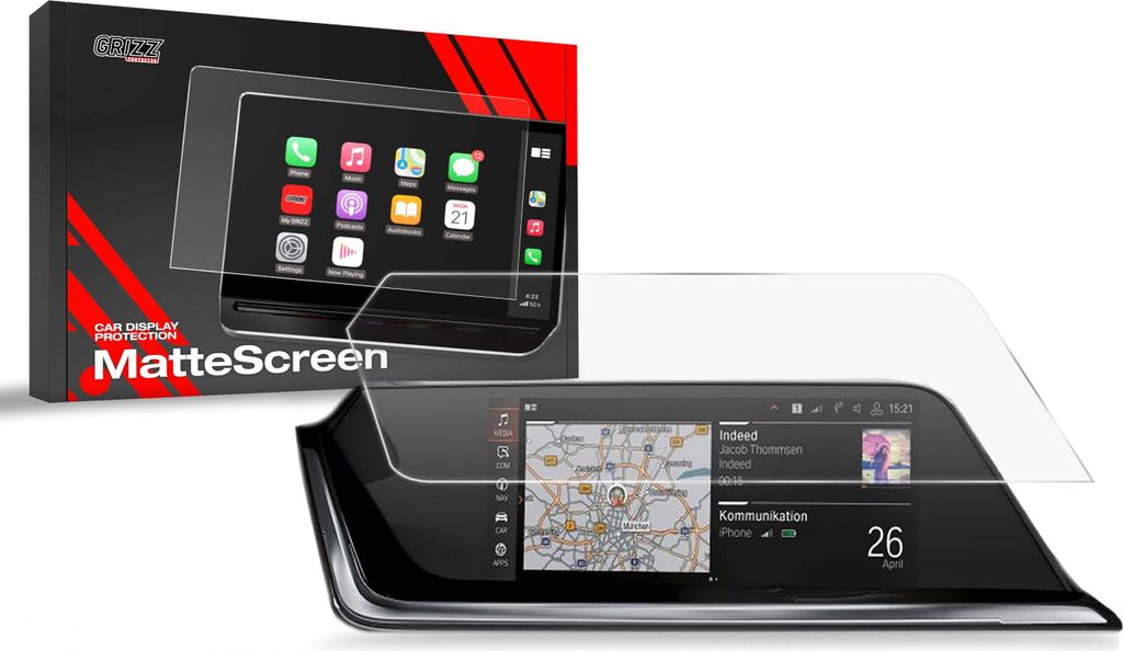 Matte Autodisplayfolie für BMW 1 F40 10,25" (2019-2023), Grizz Protector
