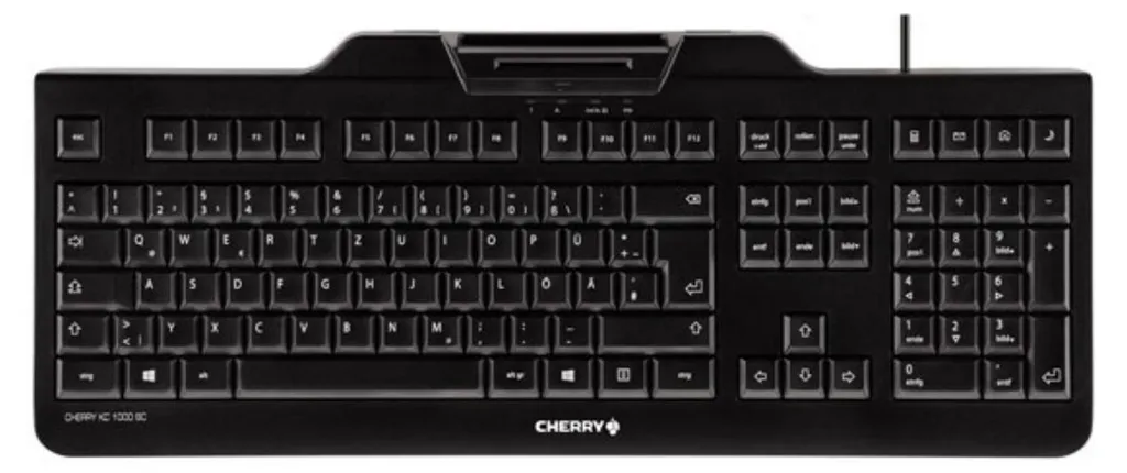 Clavier CHERRY KC 1000 SC Filaire avec Lecteur Smartcard Intégré Noir