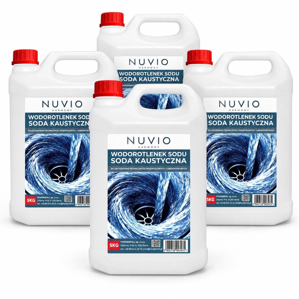 Soude caustique 4x5 kg - Hydroxyde de sodium NaOH 20kg Image du produit 