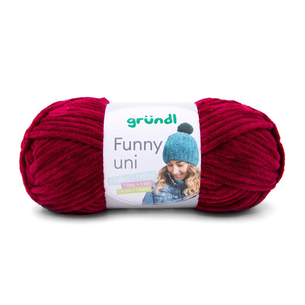 Gründl Chenillegarn Funny uni,100g/120m,Babywolle,100% Produktbild 