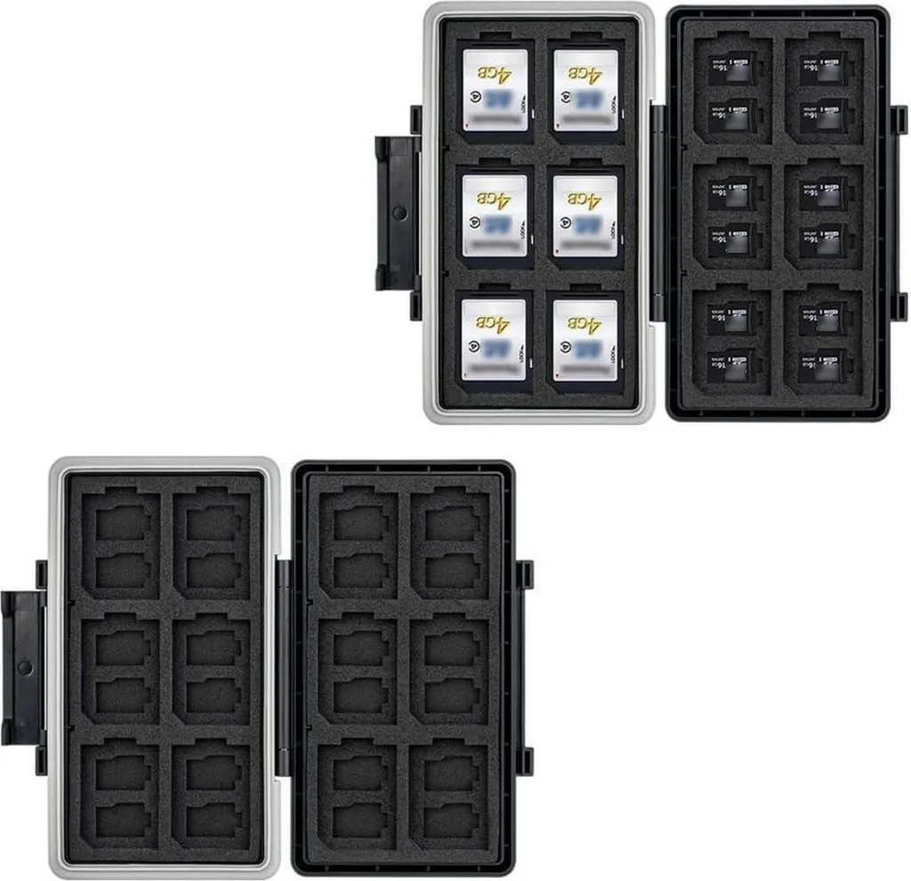 Porta Schede SD JJC Antiurto per 36 Slot - Protezione Dati Outdoor