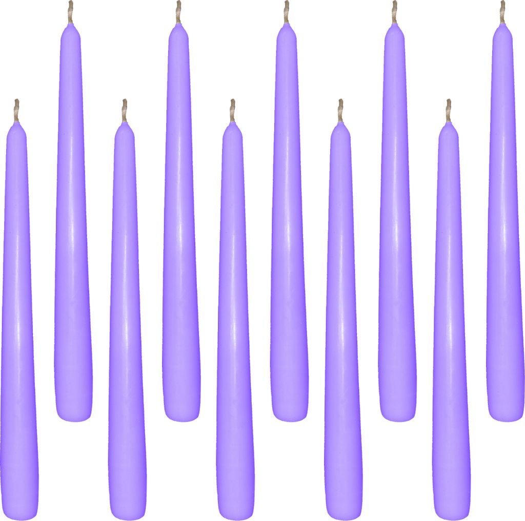 10 Spitzkerzen lila 23,5 x 245 mm Produktbild 
