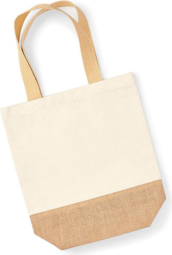 Westford Mill W450 | Shopper in tela con base in iuta 24 x Immagine del prodotto 