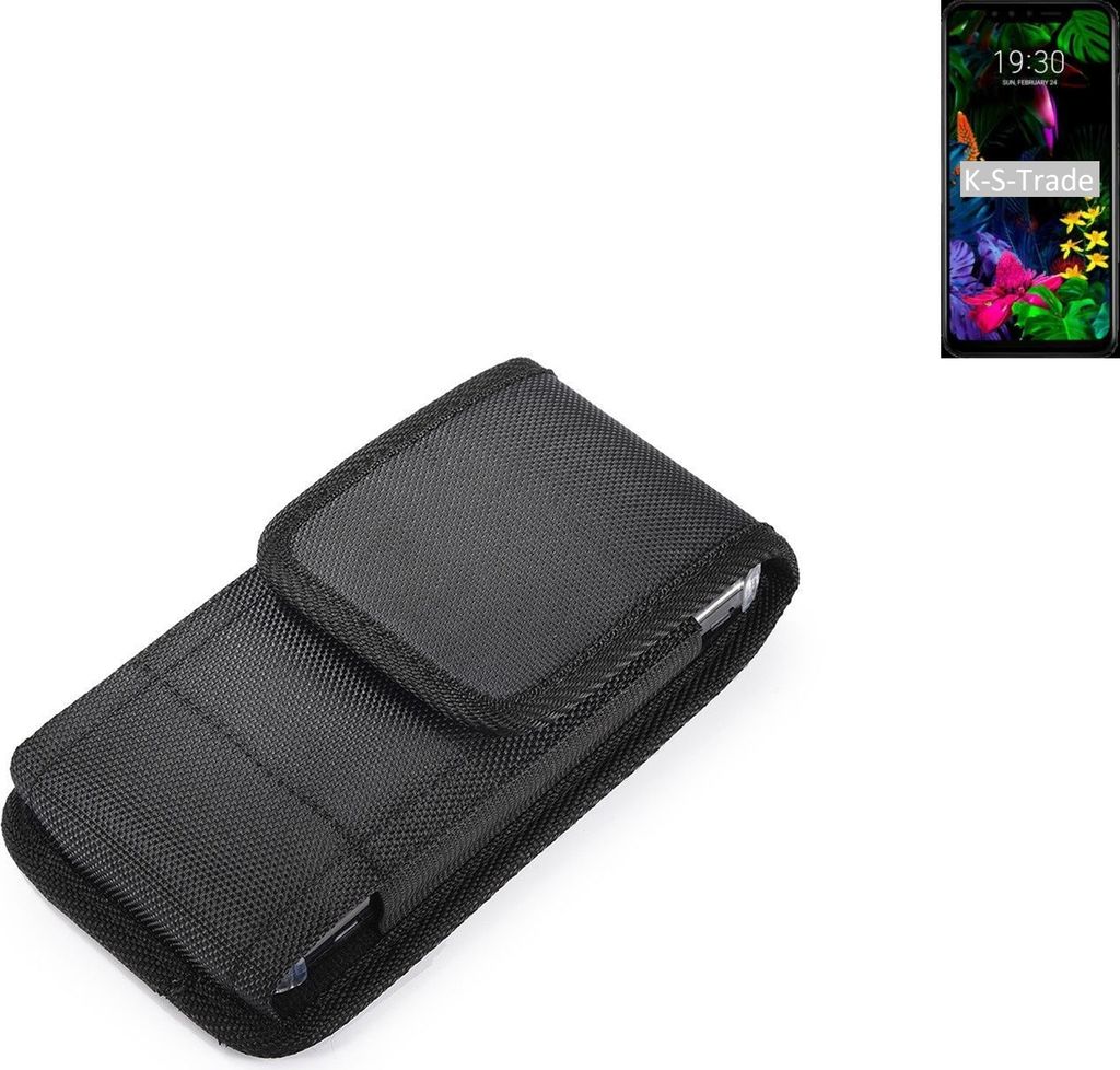 Holster Gürteltasche kompatibel mit LG Electronics G8s ThinQ Holster Gürtel Tasche wasserabweisend Handy Hülle Schutz Hülle Outdoor schwarz