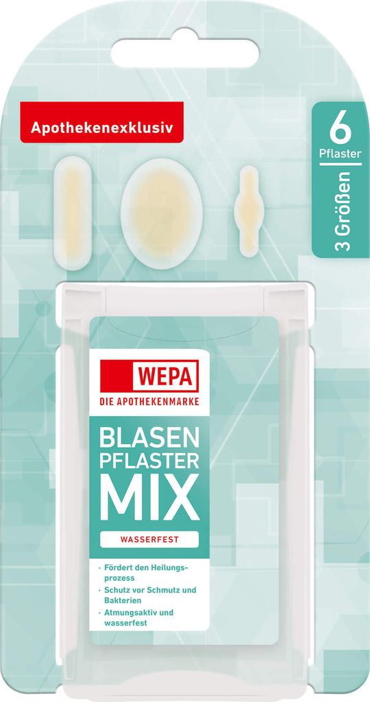 WEPA Blasenpflaster Mix 3 Größen, 6 St PFL